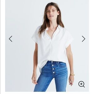 Madewell Central Shirt in white